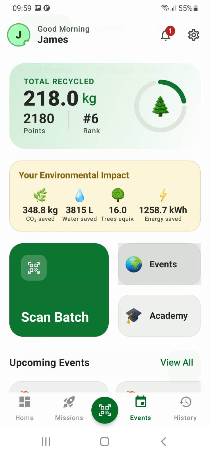 Dashboard View